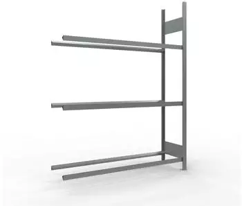 SCHULTE Räderanbauregal 2000x1500x400 mm - 3 Ebenen á 1500 mm, verzinkt (13913)