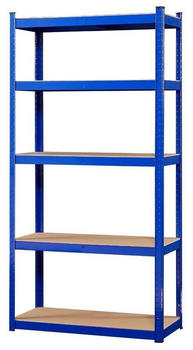 Arebos 2x Schwerlastregal 180 x 90 x 30cm 875 kg blau (AR-HE-SW30B)