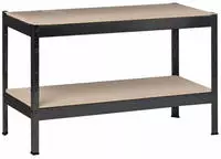 SCHULTE Regalwelt Schwerlastregal mit 2 Holzb&ouml;den, 43x120x40 cm (HxBxT), Traglast