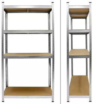 ECD Germany Schwerlastregal 80 x 160 x 40 cm (390001228)