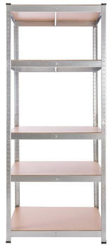 Arebos Schwerlastregal 180 x 75 x 45 cm 875 kg Steckregal Kellerragl Lagerregal