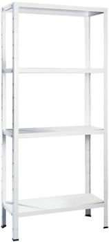 Schulte Steck-Grundregal Wei&szlig; 180 cm x 120 cm x 50 cm