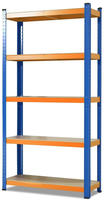 Mammut - Schwerlastregal Grizzly Blau-orange H&ouml;he: 180 Cm Breite: 90 Cm Tiefe: 45 Cm