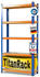 Karat Schwerlastregal Blau-Orange Traglast bis 875 kg 180 x 90 x 45 cm