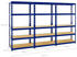 Proregal Mega Deal 3x Schwerlastregal Tiger HxBxT 180 x 90 x 45 cm Fachlast 265 kg 5-Ebenen Blau