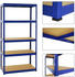 Proregal Mega Deal 4x Schwerlastregal Slim Elephant S HxBxT 180 x 90 x 45 cm 5 Ebenen Fachlast 350 kg Blau