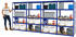 Proregal Mega Deal 4x Schwerlastregal Slim Elephant S HxBxT 180 x 90 x 45 cm 5 Ebenen Fachlast 350 kg Blau
