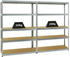 Proregal Mega Deal 2x Schwerlastregal Big Elephant S HxBxT 180 x 120 x 45 cm Fachlast 250 kg Verzinkt