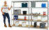 Proregal Mega Deal 2x Schwerlastregal Big Elephant S HxBxT 180 x 120 x 45 cm Fachlast 250 kg Verzinkt