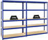 Proregal Mega Deal 2x Schwerlastregal Big Elephant S HxBxT 180 x 120 x 45 cm Fachlast 250 kg Blau