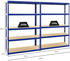 Proregal Mega Deal 2x Schwerlastregal Big Elephant S HxBxT 180 x 120 x 45 cm Fachlast 250 kg Blau