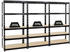 Proregal Mega Deal 3x Schwerlastregal Tiger HxBxT 180 x 90 x 45 cm Fachlast 265 kg 5-Ebenen Schwarz