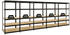 Proregal Mega Deal 5x Schwerlastregal Tiger HxBxT 180 x 90 x 45 cm Fachlast 265 kg 5-Ebenen Schwarz