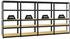 Proregal Mega Deal 4x Schwerlastregal Slim Elephant S HxBxT 180 x 90 x 45 cm 5 Ebenen Fachlast 350 kg Schwarz