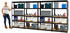 Proregal Mega Deal 4x Schwerlastregal Slim Elephant S HxBxT 180 x 90 x 45 cm 5 Ebenen Fachlast 350 kg Schwarz