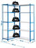 Proregal Eckregal Metal Shark HxBxT 180 x 90 x 30 cm Fachlast 80 kg Blau