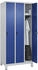 C+P Spind Classic PLUS Füße 3 Abteile 1950x900x500mm 7035/5010