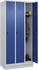 C+P Spind Classic PLUS 80020-30 Sockel 3 Abteile 1950x900x500mm Lichtgrau/ Enzianblau