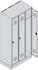 C+P Spind Classic PLUS 80020-30 Sockel 3 Abteile 1950x900x500mm Lichtgrau/ Enzianblau