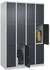 C+P Schließfachschrank Classic PLUS 4 Abteile 1850x1200x500mm 7035/7016