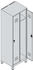 C+P Spind Classic PLUS 080010-20 mit Füßen 2 Abt. 300mm Drehriegel (HxBxT) 1950x600x500mm 7035/5010