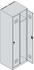 C+P Spind Classic PLUS 080000-20 bodenstehend 2 Abt. 300mm Drehriegel (HxBxT) 1850x600x500mm 7035/5012
