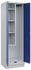 C+P Putzmittel-Spind Classic PLUS 80120-00 mit Sockel 2 Abt. je 300mm Drehriegel (HxBxT) 1950x600x500mm 7035/5010