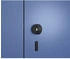 C+P Wäsche-/Kombispind Classic PLUS Füße 2 Abteile 1950x600x500mm 7035/5010 Verschluss Sicherheits-Drehriegel Front RAL 5010 Enzianblau