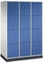 C+P Schließfachschrank Intro XL 12 Fächer H1950xB1220xT600mm Front Enzianblau Korpus Lichtgrau