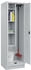 C+P Putzmittel-Spind Classic PLUS Sockel 2 Abteile 1950x600x500mm 7035/7035 Verschluss Sicherheits-Drehriegel