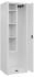 C+P Putzmittel-Spind Classic PLUS 2 Abteile 1850x600x500mm 9016/9016 Verschluss Sicherheits-Drehriegel