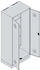 C+P Putzmittel-Spind Classic PLUS Sockel 2 Abteile 1950x800x500mm 7035/5010 Verschluss Sicherheits-Drehriegel
