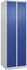 C+P Schließfachschrank Classic PLUS 2 Abteile 1850x600x500mm 7035/5010 Innenhöhe Gefach oben (oberes 453 mm Front RAL 5010 Enzianblau