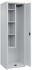 C+P Putzmittel-Spind Classic PLUS 80100-00 bodenstehend 2 Abt. je 300mm Zylinderschloss (HxBxT) 1850x600x500mm 7035/7035
