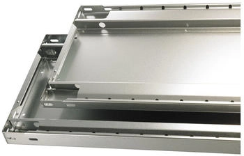 Schulte Fachboden f&uuml;r Schwerlastregal Stecksystem 130 x 30cm BxT verzinkt (17530-B)