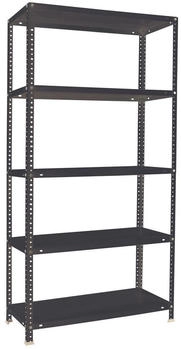 Proregal Schraubregal Panda HxBxT 180 x 80 x 30 cm Fachlast 100 kg Anthrazit