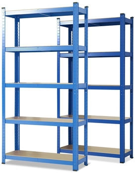 Karat Schwerlastregal Odin 2er Set Traglast bis 875 kg Blau 200 x 120 x 60 cm