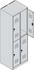 C+P Doppelstock-Spind Classic PLUS 2 Abteile 1850x600x500mm 7035/5012