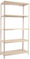 PROREGAL Schraubregal Panda | HxBxT 180x80x50cm | Fachlast 100kg | Wei&szlig; | Regal