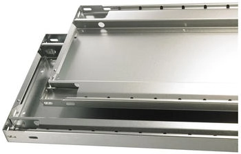 Schulte Fachboden f&uuml;r Schwerlastregal Stecksystem 100 x 40cm BxT verzinkt (17340-B)