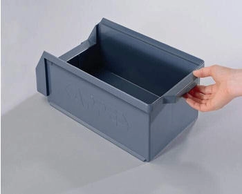 Kappes Sichtlagerkasten L290xB140xH130mm PE grau