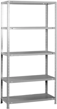 Proregal Schraubregal Panda HxBxT 180 x 80 x 30 cm Fachlast 75 kg Grau