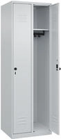 C+P Spind Classic PLUS, 2 Abteile, 1850x600x500mm, 7035/7035 Verschluss