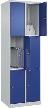 C+P Schlie&szlig;fachschrank Classic PLUS 2 Abteile 1850x600x500mm 7035/5010
