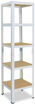 Shelfplaza Schwerlastregal HOME 200 x 60 x 60 cm weiß