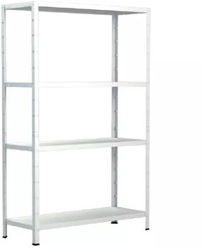 Schulte Steckregal mit 4 Böden weiß 137 x 75 x 30 cm (4056397001669)