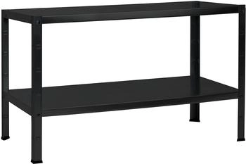 Schulte Steckregal mit 2 PowerMAX Fachböden schwarz 43x100x40 cm (R4111-02-16)