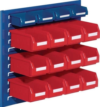 Kappes Sichtlagerkastenset blau+rot 12xGr.7 rot/4xGr.8 blau (4225.51.0521)