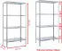 Schulte Steckregal mit 4 PowerMAX Fachböden 180x80x40 cm (HxBxT) verzinkt
