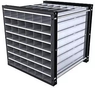 EUROKRAFT pro Wabenregal 1000 x 1000 x 1000 mm 48 Wannen 6 x 8 Fächer